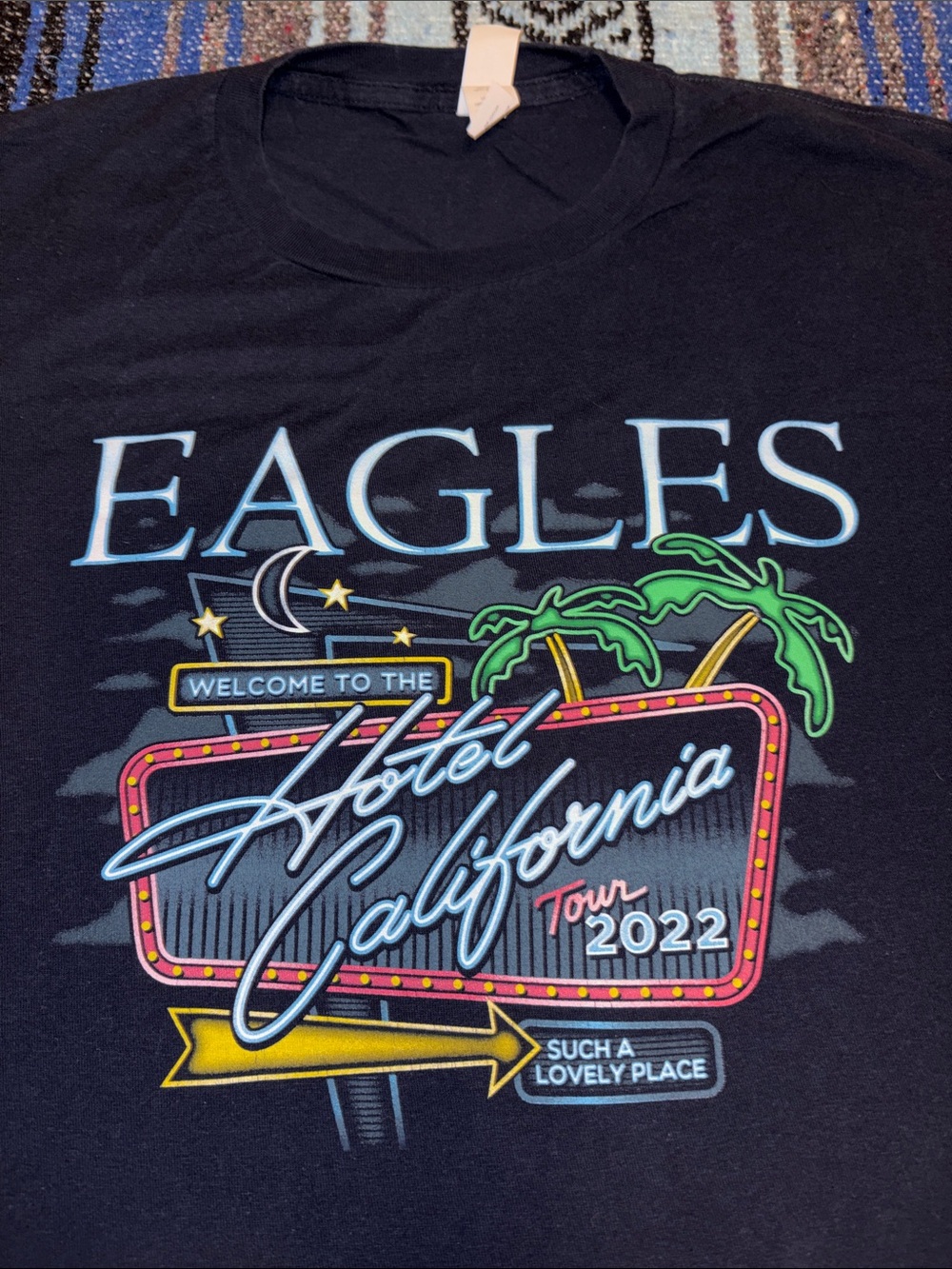 Eagles 2022 Hotel California Concert Tour Tee Shirt